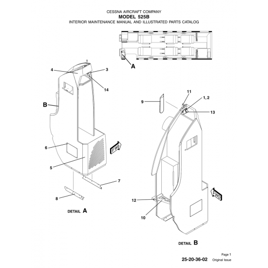 Original Issue 25-20-36-02 for Cessna 525B Aircraft Original Issue 25-20-36-02 for Cessna 525B Aircraft