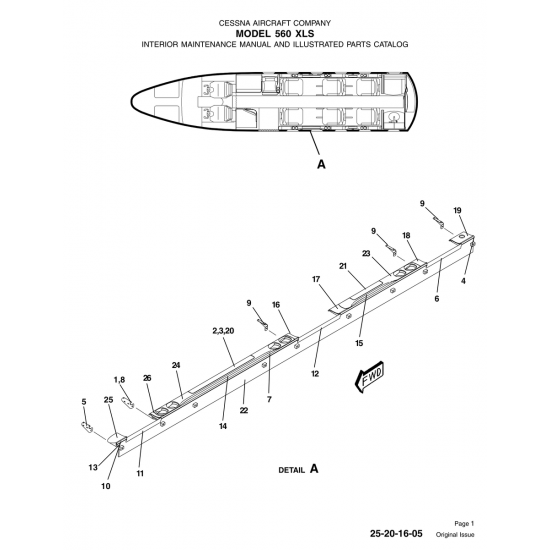 Original Issue 25-20-16-05 for Cessna 560 Aircraft Original Issue 25-20-16-05 for Cessna 560 Aircraft