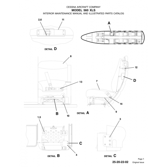 Original Issue 25-20-22-02 for Cessna 560 Aircraft Original Issue 25-20-22-02 for Cessna 560 Aircraft