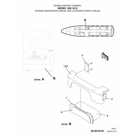 Original Issue 25-20-22-03 for Cessna 560 Aircraft