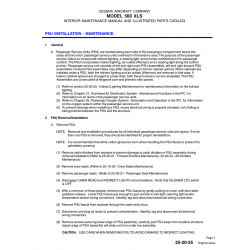 Original Issue 25-20-25 for Cessna 560XL Aircraft Original Issue 25-20-25 for Cessna 560XL Aircraft