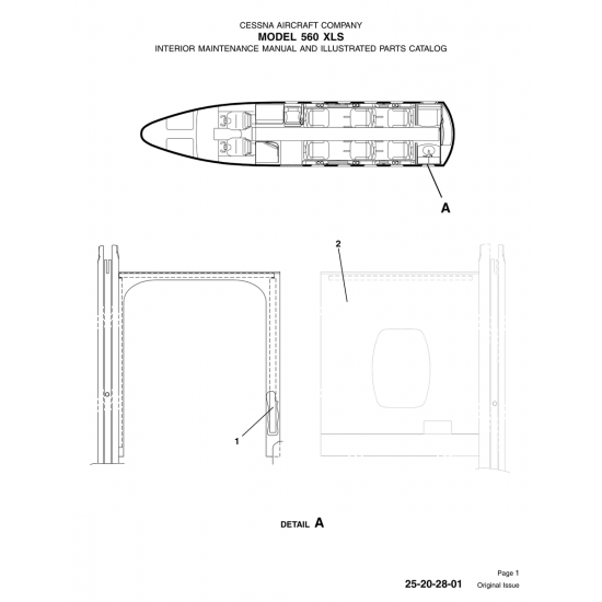 Original Issue 25-20-28-01 for Cessna 560 Aircraft Original Issue 25-20-28-01 for Cessna 560 Aircraft