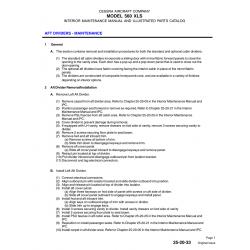 Original Issue 25-20-33 for Cessna 560XL Aircraft Original Issue 25-20-33 for Cessna 560XL Aircraft