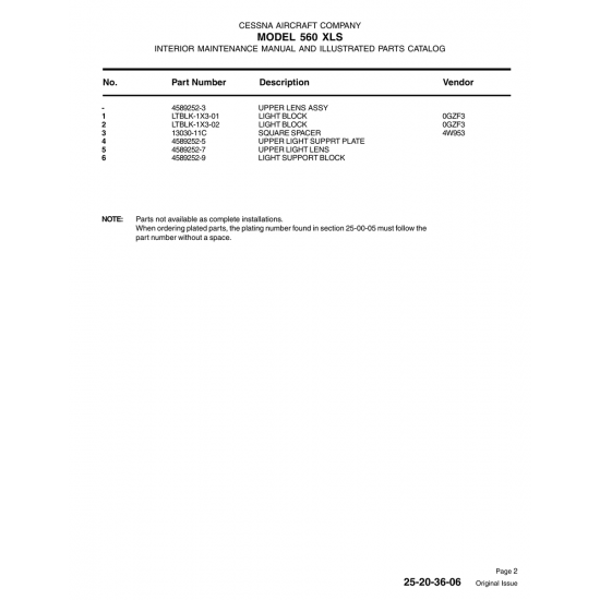 Aviation Part 13030-11C — Cessna 560 13030-11C — Aviation Part for Cessna 560