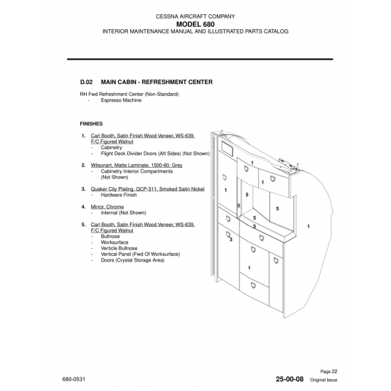 1500-60 — 2. Wilsonart for Cessna 680