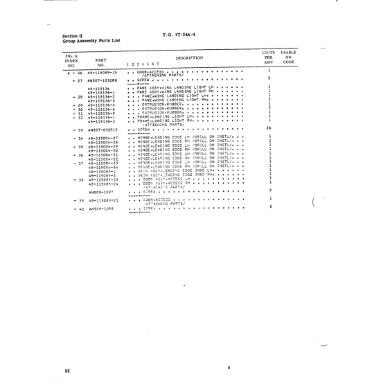 Aviation Part 45-115089-15 for Beechcraft T-34 Mentor Aircraft Aviation Part 45-115089-15 for Beechcraft T-34 Mentor Aircraft