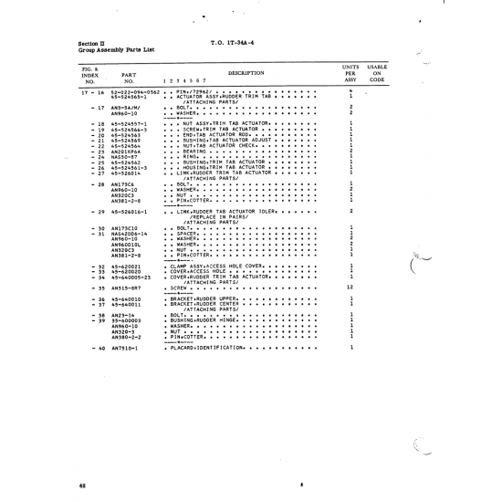 AN2O1KP6A — AN-Standard Aircraft Hardware for BEECH T34 MENTOR