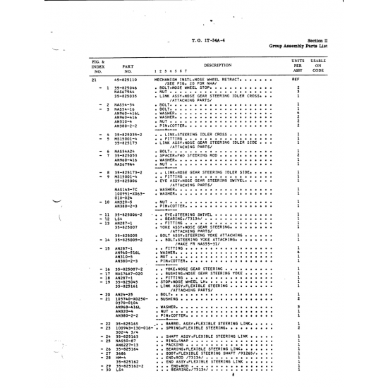 Aviation Part (35-825005-2) — Beechcraft T34 Mentor Aviation Part (35-825005-2) — Beechcraft T34 Mentor