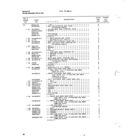 Aviation Part A-779 for Beech T34 Mentor Aircraft Aviation Part A-779 for Beech T34 Mentor Aircraft