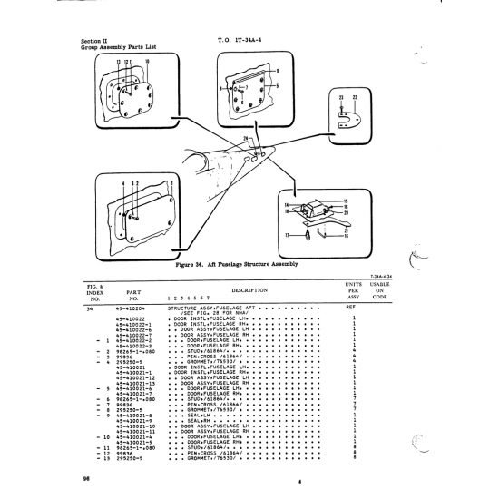 Aviation Part 45-410021-4 for Beech T34 Mentor Aircraft