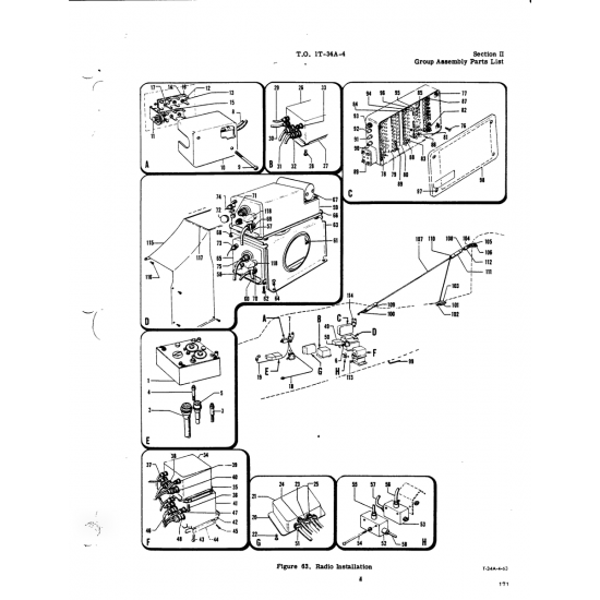 Aviation Part T-34A-4-63 for Beech T34 Mentor Aircraft Aviation Part T-34A-4-63 for Beech T34 Mentor Aircraft