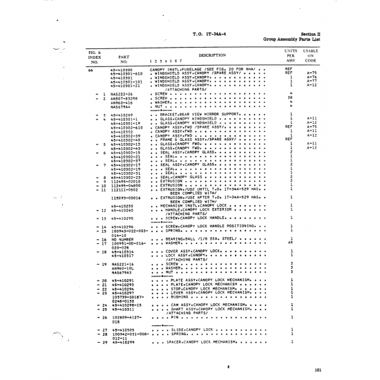 Aviation Part 45-410302-21 for Beech T34 Mentor Aircraft Aviation Part 45-410302-21 for Beech T34 Mentor Aircraft