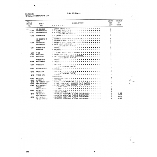 Aircraft Bolt AN3022-1 — BEECH T34 MENTOR AN3022-1 — Aircraft Bolt for BEECH T34 MENTOR