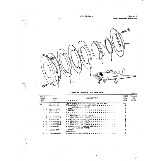 Aircraft Bolt AN3144R4505 — BEECH T34 MENTOR AN3144R4505 — Aircraft Bolt for BEECH T34 MENTOR