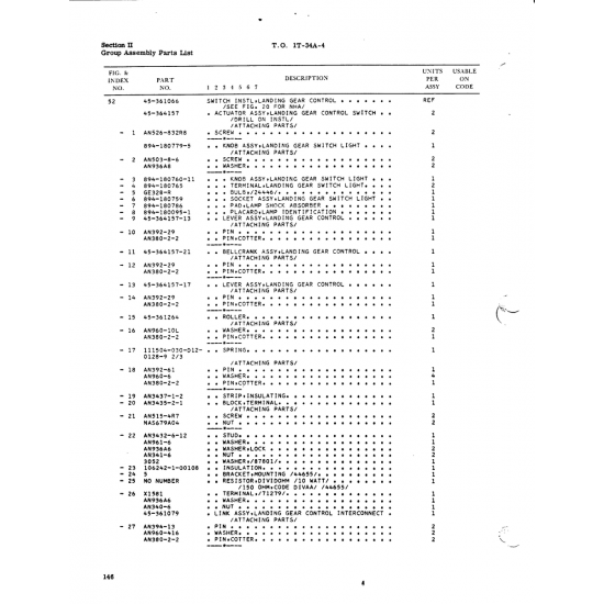 Aviation Part 894-180095-1 for Beech T34 Mentor Aircraft Aviation Part 894-180095-1 for Beech T34 Mentor Aircraft