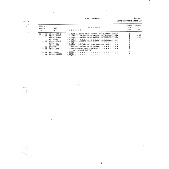 Aviation Part 45-361074-3 for Beech T34 Mentor Aircraft Aviation Part 45-361074-3 for Beech T34 Mentor Aircraft