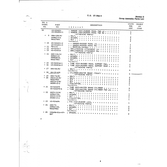 Aviation Part 452524079 for Beech T34 Mentor Aircraft Aviation Part 452524079 for Beech T34 Mentor Aircraft