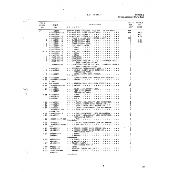 Aviation Part 115093-05500 for Beech T34 Mentor Aircraft
