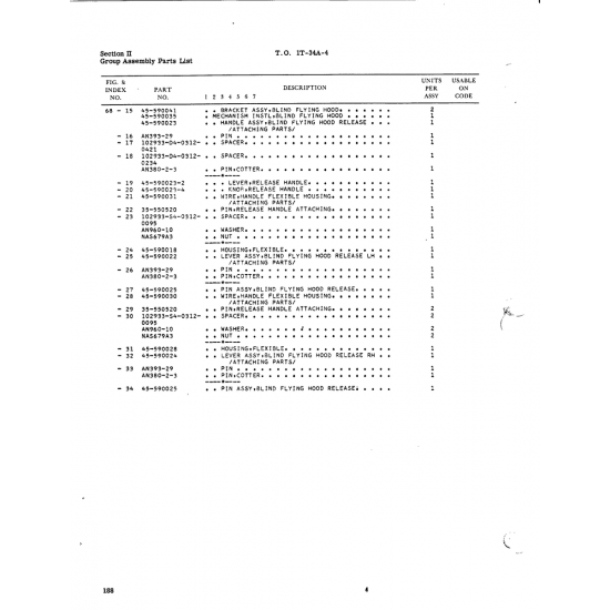 Aviation Part 45-590023-2 for Beech T34 Mentor Aircraft Aviation Part 45-590023-2 for Beech T34 Mentor Aircraft