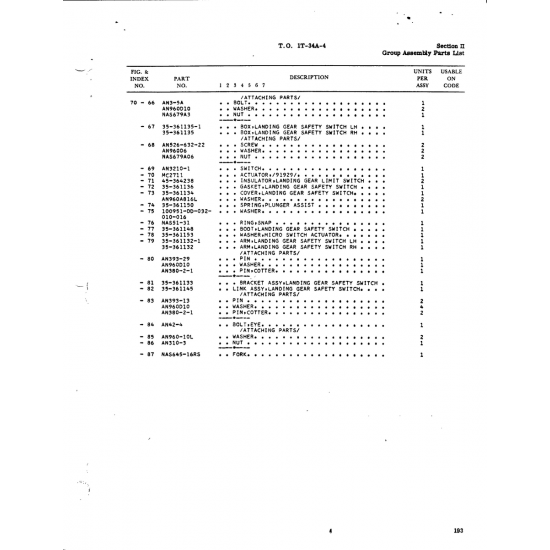 Aviation Part ANS26-632-22 for Beech T34 Mentor Aircraft Aviation Part ANS26-632-22 for Beech T34 Mentor Aircraft