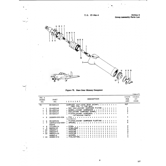 AN-Standard Aviation Hardware AN6227-7 for Beech T34 Mentor Aircraft
