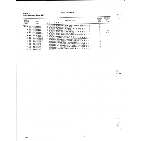Aviation Part 45-920064-1 for Beech T34 Mentor Aircraft Aviation Part 45-920064-1 for Beech T34 Mentor Aircraft