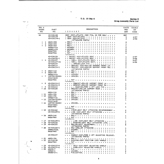 534179-1 — Aviation Part for Beech T34 Mentor