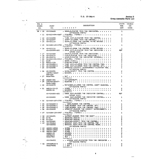 524596-3 — Aviation Part for Beech T34 Mentor