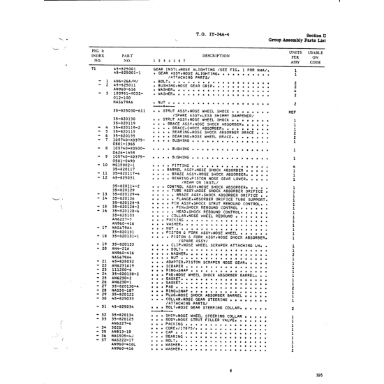 Aviation Part 820128-2 for Beech T34 Mentor Aircraft Aviation Part 820128-2 for Beech T34 Mentor Aircraft