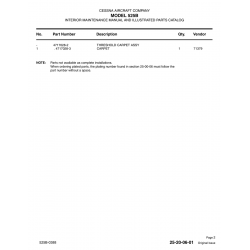 Aviation Part 4717028-2 for Cessna 525B Aircraft Aviation Part 4717028-2 for Cessna 525B Aircraft