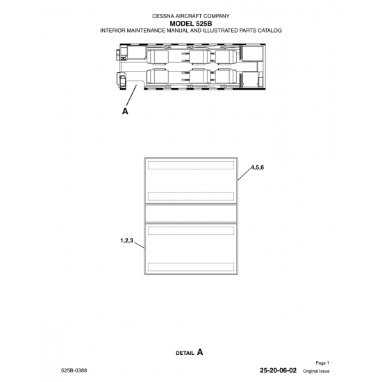 Original Issue 25-20-06-02 for Cessna 525B Aircraft