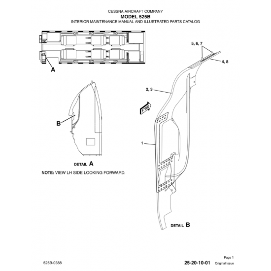 Original Issue 25-20-10-01 for Cessna 525B Aircraft Original Issue 25-20-10-01 for Cessna 525B Aircraft