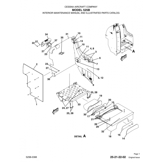 Original Issue 25-21-22-02 for Cessna 525B Aircraft Original Issue 25-21-22-02 for Cessna 525B Aircraft