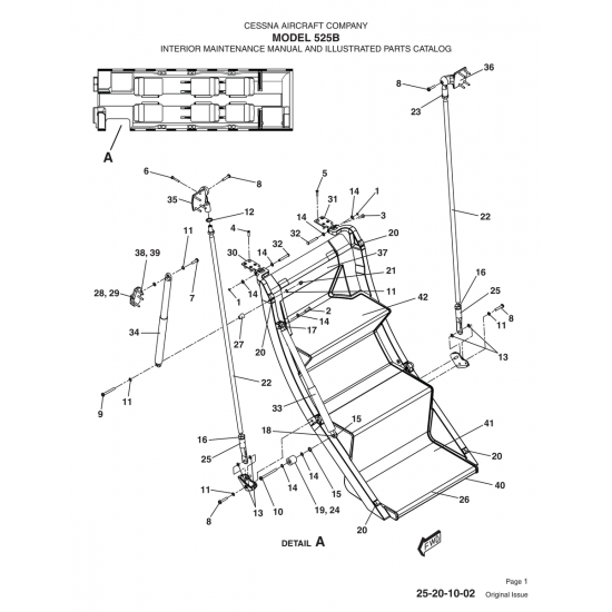 Original Issue 25-20-10-02 for Cessna 525B Aircraft
