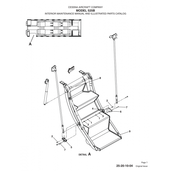 Original Issue 25-20-10-04 for Cessna 525B Aircraft Original Issue 25-20-10-04 for Cessna 525B Aircraft