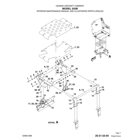 Original Issue 25-21-22-03 for Cessna 525B Aircraft Original Issue 25-21-22-03 for Cessna 525B Aircraft