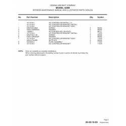Aviation Part 106282-1 for Cessna 525B Aircraft Aviation Part 106282-1 for Cessna 525B Aircraft