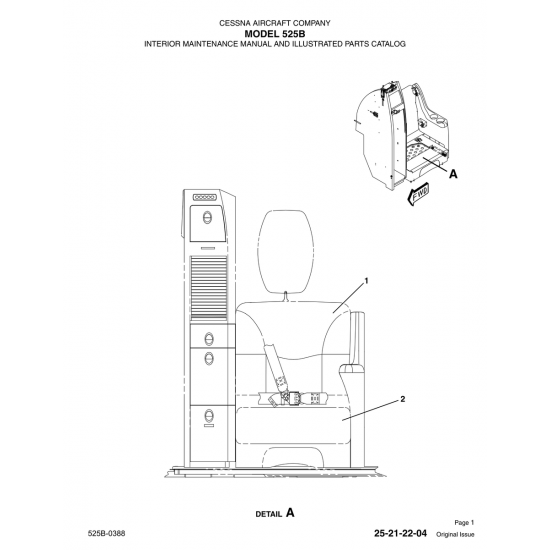 Original Issue 25-21-22-04 for Cessna 525B Aircraft Original Issue 25-21-22-04 for Cessna 525B Aircraft