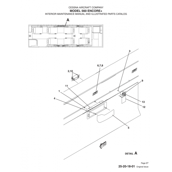 Original Issue 25-20-18-01 for Cessna 560 Aircraft Original Issue 25-20-18-01 for Cessna 560 Aircraft