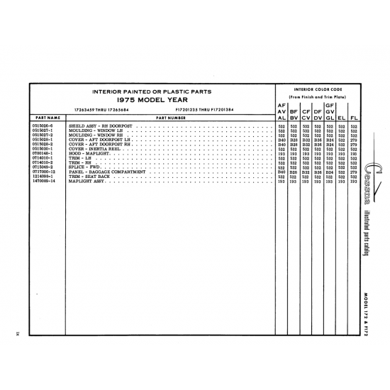 0700148-1 — Hood ~- Maplight for Cessna 172 Skyhawk