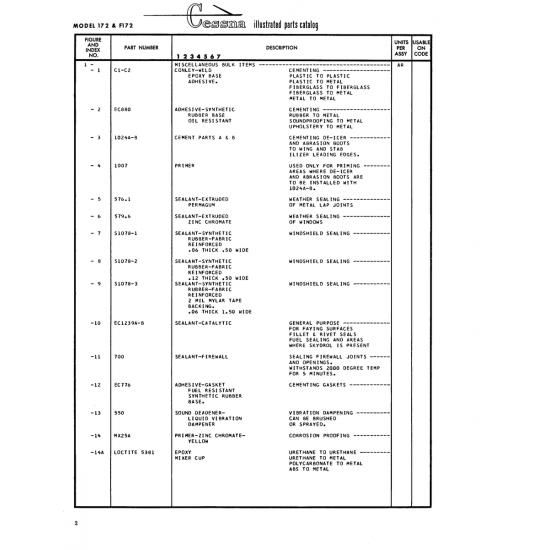 57946 — Sealant-E Xtruded Weather Sealing for Cessna 172 Skyhawk