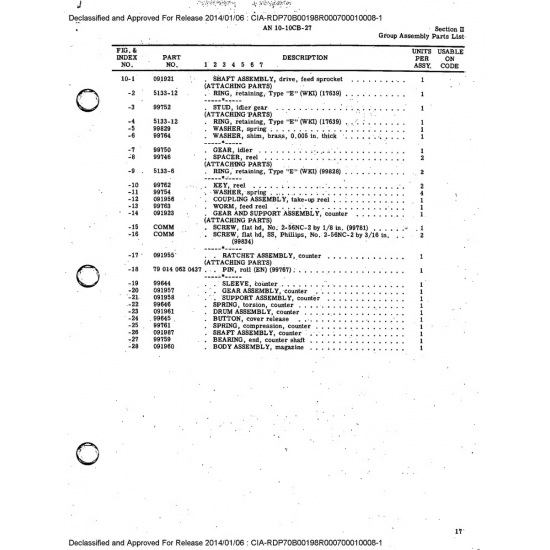 Aviation Part 5133-6 for Bell 49 Aircraft Aviation Part 5133-6 for Bell 49 Aircraft