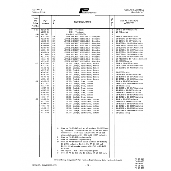 Aviation Part 62314-06 for Piper PA-28 Cherokee Aircraft