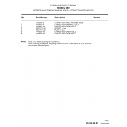 Aviation Part 4419447-9 for Cessna 680 Aircraft Aviation Part 4419447-9 for Cessna 680 Aircraft