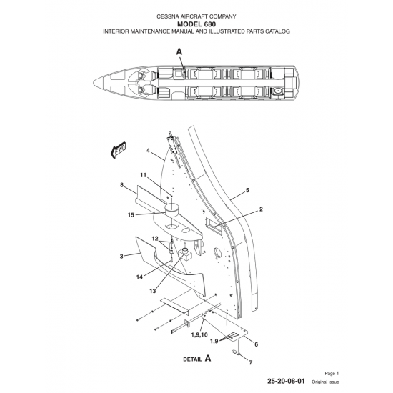 Original Issue (25-20-08-01) — Cessna 680 Original Issue (25-20-08-01) — Cessna 680
