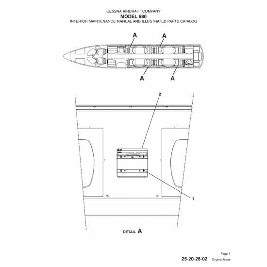 Original Issue (25-20-28-02) — Cessna 680 Original Issue (25-20-28-02) — Cessna 680