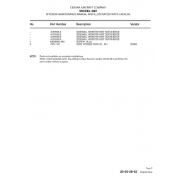 Aviation Part 7001-102 for Cessna 680 Aircraft Aviation Part 7001-102 for Cessna 680 Aircraft