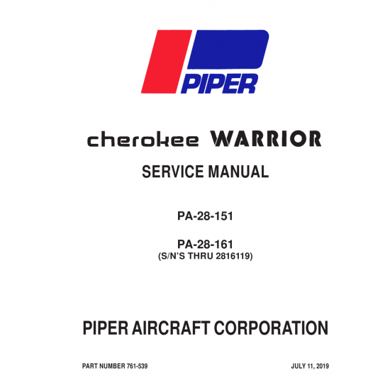 Aviation Part (PA-28-161) — Piper PA-28-161