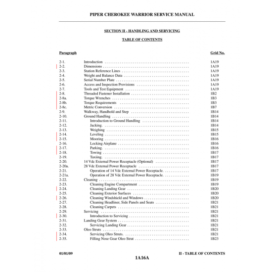 Aviation Part (1A16A) — Piper PA-28-161 Aviation Part (1A16A) — Piper PA-28-161