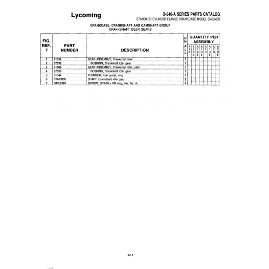 Aviation Part (STD-2167) — Parks Aircraft Inc Arrow Aviation Part (STD-2167) — Parks Aircraft Inc Arrow